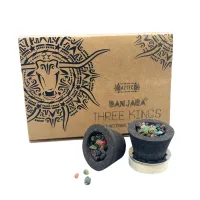 Caja de 6 copas de Resina Banjara - 3 Reyes