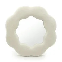 Espejo suave ondulado - Flor - Piedra