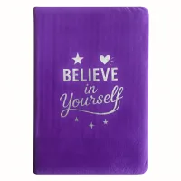 Cuaderno de Terciopelo Lavanda - 80 páginas - Cree en ti mismo