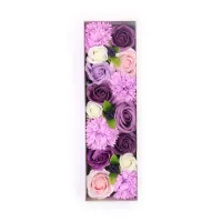 Rosa lavanda y clavel