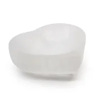 Cuenco de corazón de selenita - 10cm