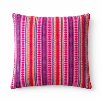Funda de cojín clásica - Rayas neón - 45x45 cm