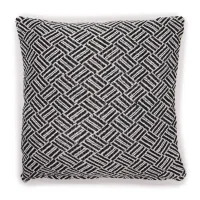 Funda de Cojín Clásico - Tirantes Negro - 40x40cm