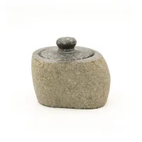 Maceta de piedra de río natural para enraizamiento - Pequeña (aprox 9x7cm)