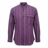 Nomad Sari Camisa de Abuelo - Negro Púrpura - Grande