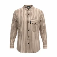 Nomad Sari Camisa de abuelo - Marrón beige - Mediano