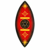 Tazón de incienso esmaltado - aluminio - triquetra pagana