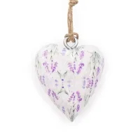 Corazon de madera decorativo Grande - Lavanda