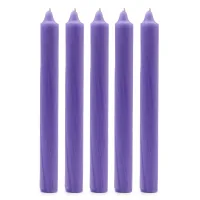 Velas a Granel de Color Sólido - Lila Rústica - Paquete de 10