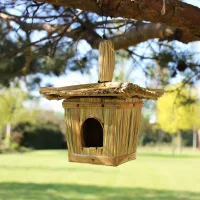 Caja Pequeña Cuadrada para Pájaros 18x13cm