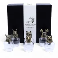 Set de regalo de 6 vasos (50ml) - Criaturas Místicas - Bronce Antiguo