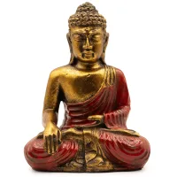 Rojo y Oro Buddha - Lrg