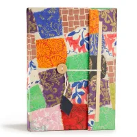 Lokta Patchwork Notebook – Grande (21x15cm) – 45 Hojas – Incluye marcador de páginas – Multicolor
