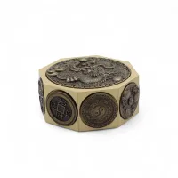 Fortuna del Feng Shui - Gato de la suerte y dragón - Protección y prosperidad