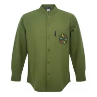 Nomad Sari Kathmandu Camisa - Verde Bosque - Grande