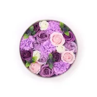 Rosa lavanda y clavel