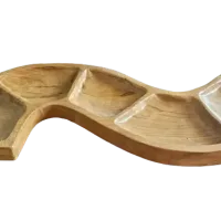Cuenco de Madera Teca - Forma de serpiente (aprox. 55cm)