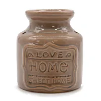 Lrg Quemador de aceite - Gris - Love Home Sweet Home