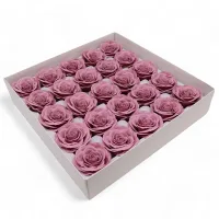 Flor de jabón artesanal - Vintage Rose - Malva