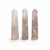 Punta obelisco de seis caras de piedra preciosa aproximadamente 11 cm - cuarzo ahumado