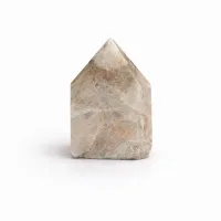 Puntas pulidas de gema superior - Matriz con tourmalina (aprox. 5-6 piezas)