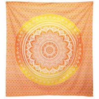 Tapiz Pared / Pareo - Mandala - Naranja