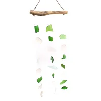 Tres gotas verde y blanco