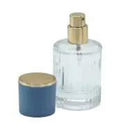 Frascos de vidrio para perfume con pulveridaor y tapa azul 30 ml