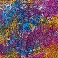 Arte mural de algodón - elefante mandala
