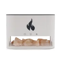 Difusor de Aroma Blaze - Cámara de Sal del Himalaya - USB-C - Efecto Llama (Sal incluida)