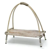 Soporte para Té de Hoja de Coco - Acabado Blanco