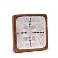 Bandeja cuadrada grande 15x15x2.5cm - León - HOP HARE