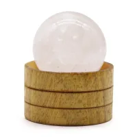 Esfera de cristal de 40 mm - Cuarzo transparente con soporte