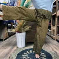 Mantra mandala del pescador tailandés en naranja