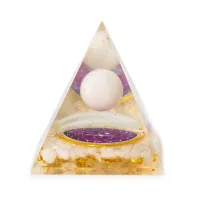 Pirámides de orgonita medianas 7x6 cm - Esfera de cuarzo flotante - Trozos de cuarzo