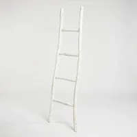 Gran escalera de madera Kemu - 1.5 m - acabado blanqueado - estilo japonés