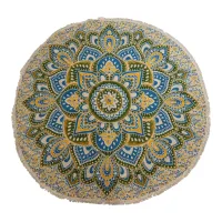 Gran Mandala Roundy Arte (180 cm) - Amarillo y Azul