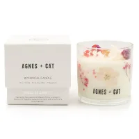 Vela de cera de soja botánica Agnes + Cat - Roses of Sawrey