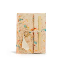 Mini Lokta Mixed Colour Cotton Notebook Lrg (12x8cm) 40 leafs