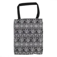 Bolsa Tote Clásica con Cremallera (Motivo Elefantes) 40x34cm