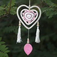 Corazón rosa mediano