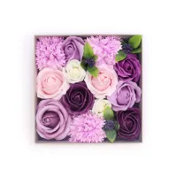 Rosa lavanda y clavel
