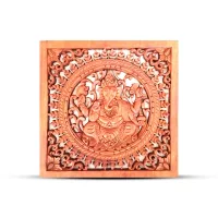 Panel Decorativo de Madera con Buda Cuadrado 30x30cm