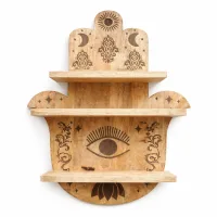 Estante de pared con forma de Hamsa