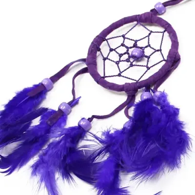 Atrapasueños Bali aro peq - Turquesa/Rosa/Morado