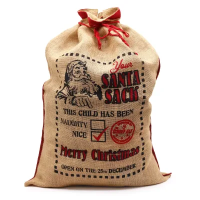Sacos de yute Santa - ¡Este niño ha sido... bueno!