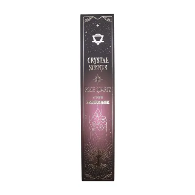 Incienso de purificación con aroma a cuarzo rosa cristal - Rosa