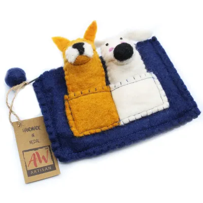 Bolsa con Marionetas de Dedo - Amigos Cachorros