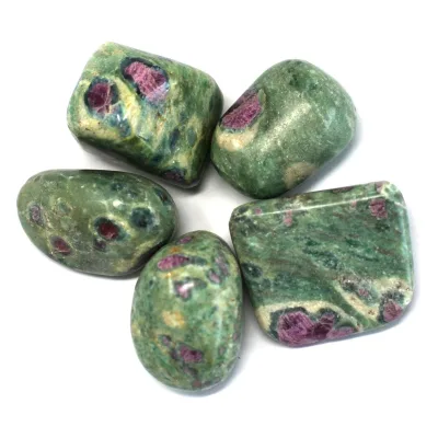 Premium Tumble Stones - Ruby with Fuchsite