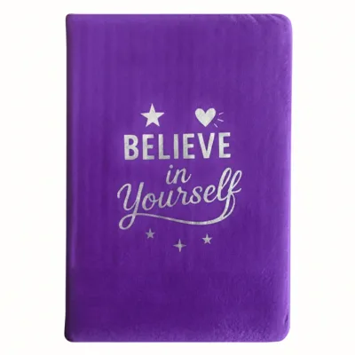 Cuaderno de Terciopelo Lavanda - 80 páginas - Cree en ti mismo